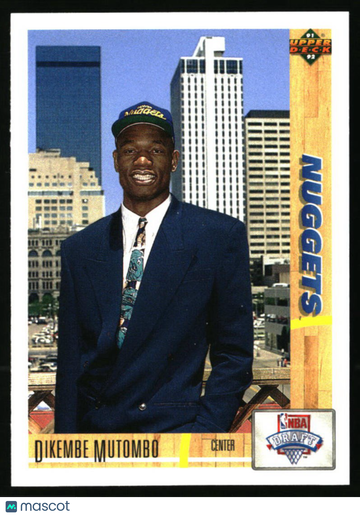 1991-92 Upper Deck Dikembe Mutombo #3 RC Denver Nuggets