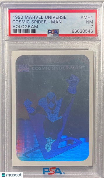 1990 Marvel Universe Hologram Cosmic Spider-Man #MH1 PSA 7