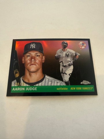 2025 Topps Chrome | Aaron Judge | True Black Refractor | 9/10