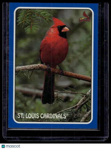 2024 Topps Heritage St. Louis Cardinals #75Z-4 1975 Topps Zoo's Who Stick-Ons Blue