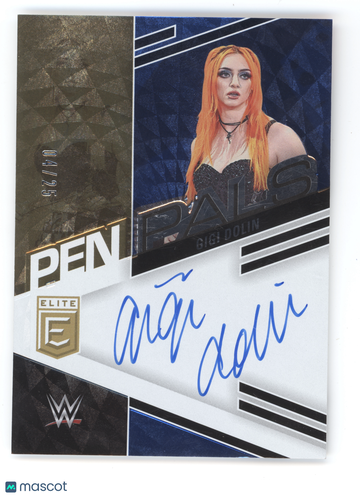 2023 Panini Donruss Elite WWE Pen Pals Gigi Dolin #PL-GGD Blue /25