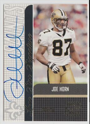 2001 Stadium Club Lone Star Signatures Joe Horn Auto New Orleans Saints #LS-JH