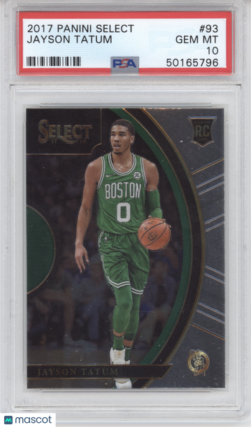 2017 Panini Select Jayson Tatum #93 RC PSA 10