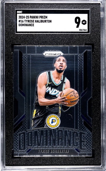 2024 Panini Prizm Dominance Tyrese Haliburton #16 SGC 9