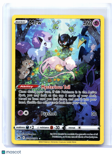 2023 Pokemon—Mew #GG10/GG70 Crown Zenith: Galarian Gallery—Ultra Rare Holo [Lightly Played]