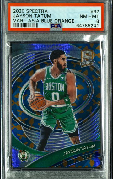 JAYSON TATUM 2020-21 PANINI SPECTRA TMALL ASIA GOLDFISH VARIATION /49 PSA 8 NM-MT Low pop