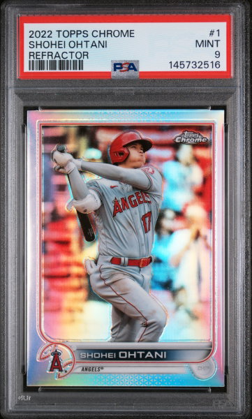 2022 Topps Chrome Refractor Shohei Ohtani #1 PSA 9