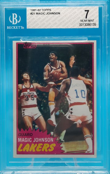1981 topps Magic Johnson #21 BGS 7 