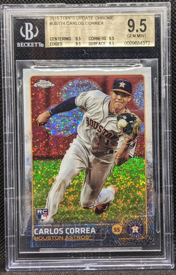 2015 Topps Update Chrome Carlos Correa #US174 BGS 9.5 True Gem