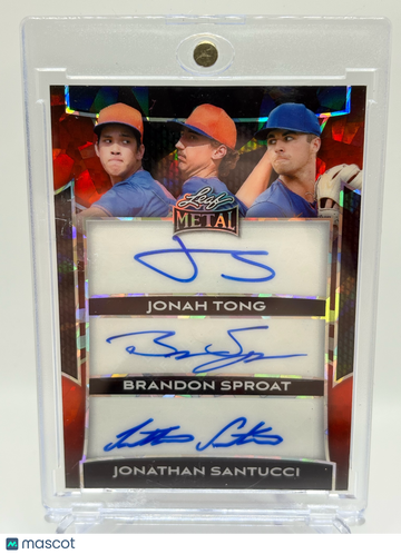 2025 Leaf Metal Jonathan Santucci Jonah Tong Brandon Sproat #TA-19 /10