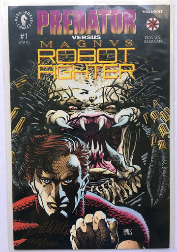 SIGNED, SEALED with COA.  PREDATOR VERSUS MAGNUS ROBOT FIGHTER . FREE S/H.