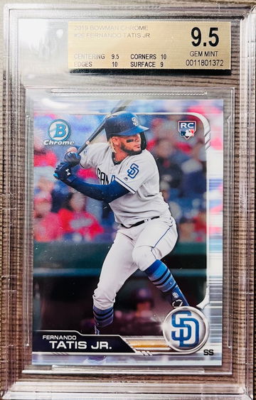 2019 Bowman Chrome Fernando Tatis Jr BGS 9.5