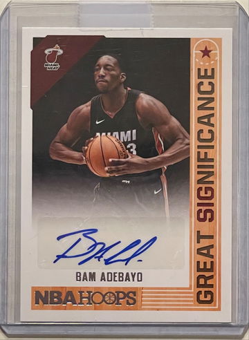 2017-18 Hoops Bam Adebayo Great Significance rookie auto!