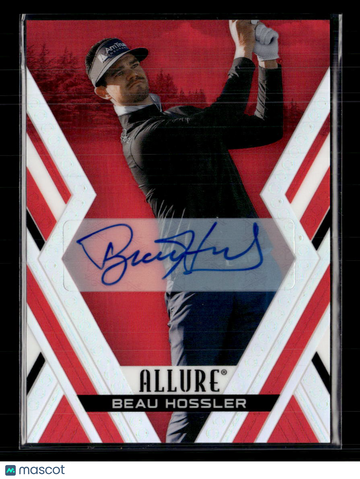 2026 Upper Deck Allure Golf Beau Hossler #29 Red Tees Auto