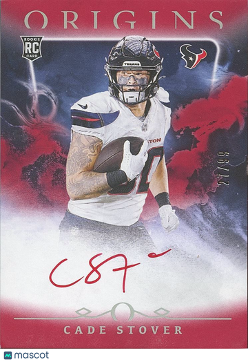 Cade Stover 2024 Panini Origins Rookie Auto Panini Authentic Houston Texans