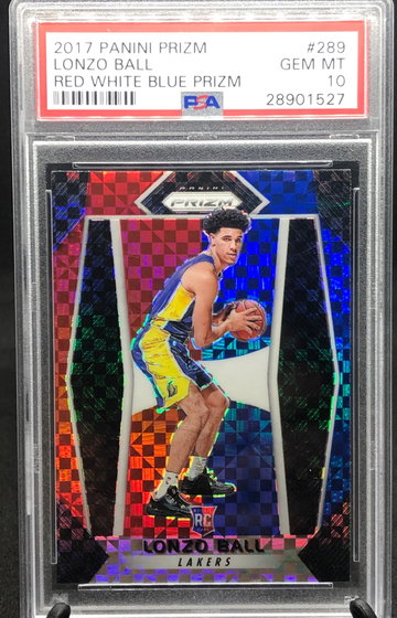 Lonzo Ball Red White & Blue Prizm Rookie
