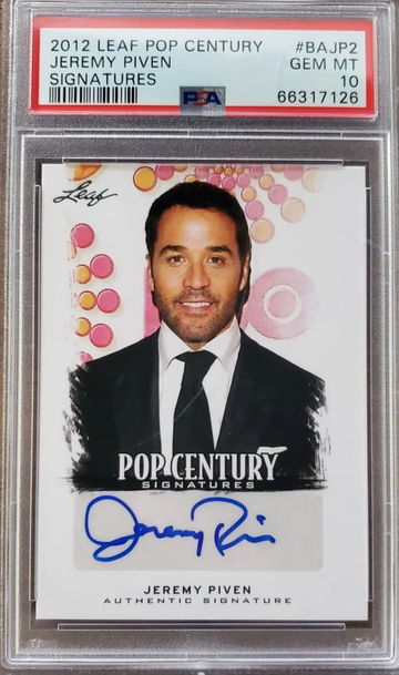 2012 Leaf Pop Century Jeremy Piven Auto PSA 10