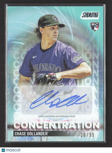 2025 Topps Stadium Club Concentration Chase Dollander #TVA-CD /99 RC