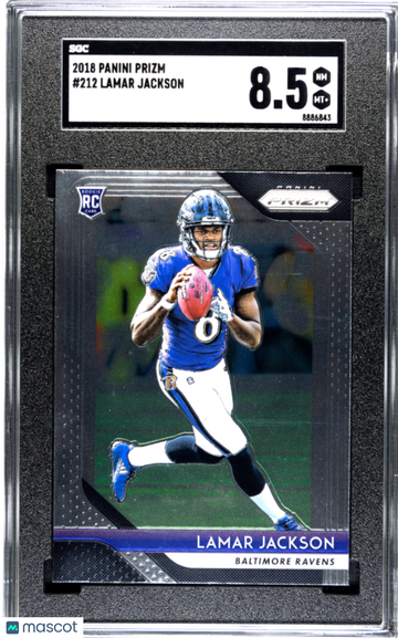 2018 Panini Prizm Lamar Jackson #212 SGC 8.5