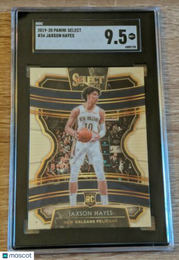 2019-20 Panini Select Jaxson Hayes #34 Rookie SGC 9.5