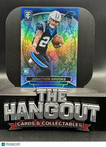 2025 Panini Totally Certified Jonathon Brooks #147 Blue Prizm /35 RC