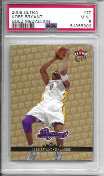 2006-07 Fleer Ultra Gold Medallion Kobe Bryant PSA 9 Mint #70