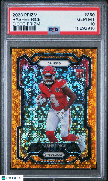 2023 Panini Prizm Rashee Rice Disco Prizm Rookie PSA 10