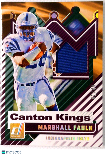 2025 Panini Donruss Canton Kings Marshall Faulk #CK-MFK /49 Jersey Patch