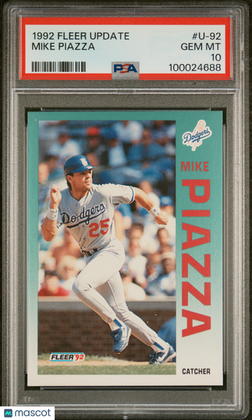 1992 Fleer Update Mike Piazza #U-92 PSA 10