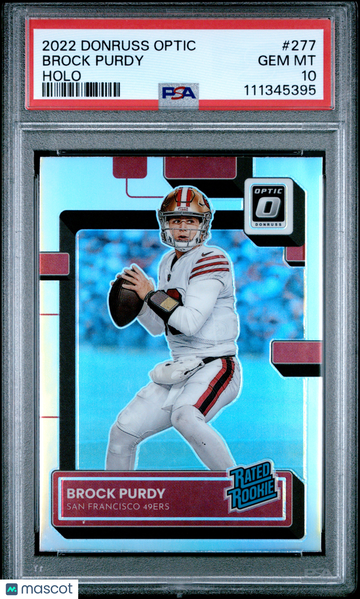 2022 Panini Donruss Optic Brock Purdy #277 Holo PSA 10