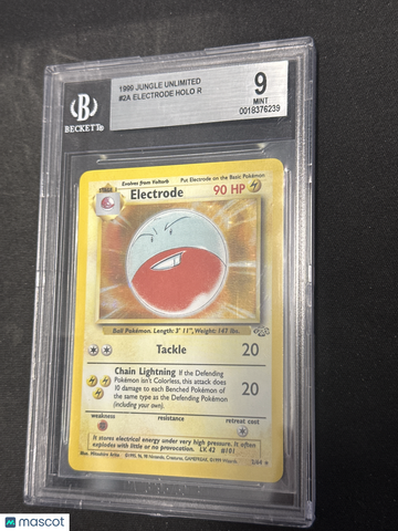 1999 Pokemon Jungle Unlimited Electrode HOLO COR R #2 BGS 9