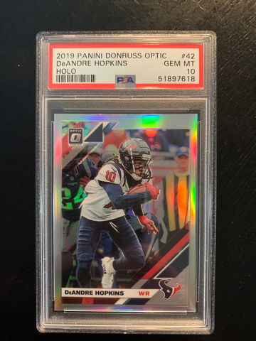 2019 Donruss Optic Holo Deandre Hopkins PSA 10 Gem Mint