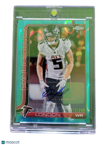 2025 Topps Chrome Drake London #BA-DL Green Wave /299