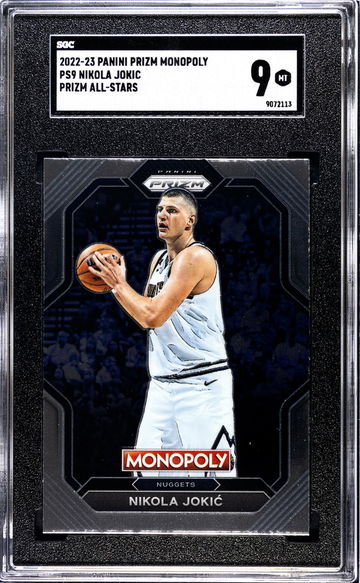 2022-23 Panini Prizm Monopoly #PS9 Nikola Jokic Prizm All-Stars SGC 9