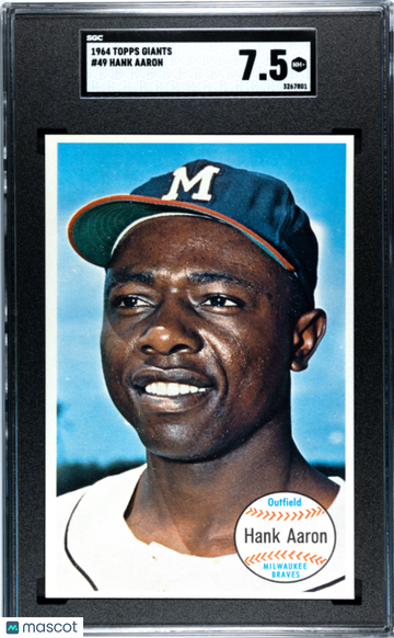 1964 Topps Giants Hank Aaron #49 SGC 7.5