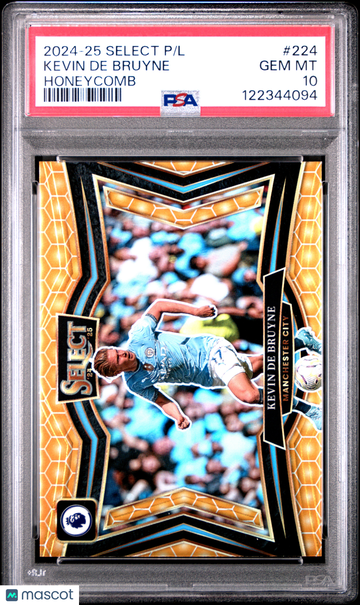 2024-25 Panini Select Premier League Kevin De Bruyne #224 Honeycomb PSA 10