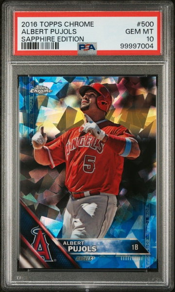 2016 Topps Chrome Sapphire Edition #500 Albert Pujols PSA 10