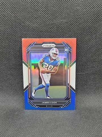 James Cook 2022 Prizm Rookie Red White & Blue Prizm #319 RC Bills COLOR MATCH!