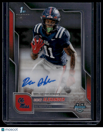 2025 Bowman University Chrome Deuce Alexander #BCA-DA Bowman