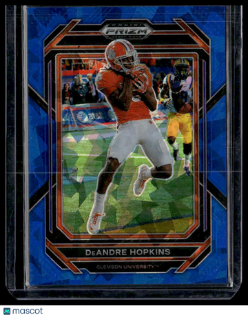 2023 Panini Prizm Draft Picks DeAndre Hopkins #26 Prizms Blue Ice SN