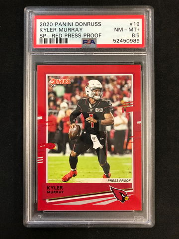 2020 Panini Donruss Football - Kyler Murray - Red Press Proof SP PSA 8.5