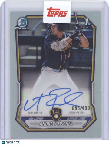 2024 Bowman Chrome Andrew Fischer #CPA-AF Refractor /499 Refractor