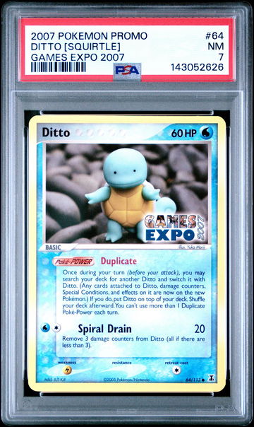 2007 Pokemon Promo Games Expo 2007 Ditto #64 PSA 7