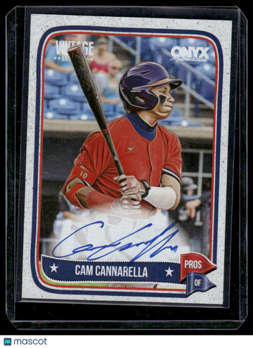 2024 Onyx Vintage Cam Cannarella #VACACA Autographs AU