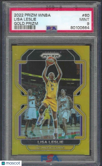2022 Panini Prizm WNBA Lisa Leslie #60 Gold PSA 10
