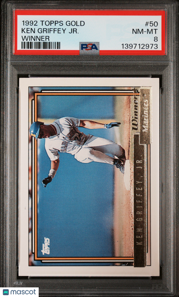 1992 Topps Gold Ken Griffey JR. #50 Winner PSA 8