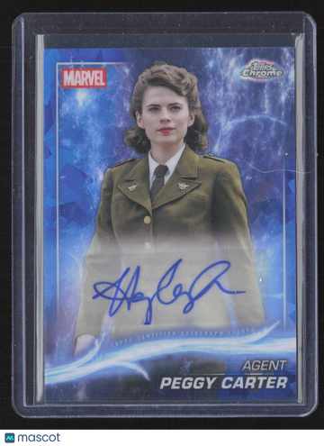 2025 Topps Marvel Studios Chrome Hayley Atwell Autograph Card #AA-HA