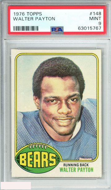 1976 TOPPS WALTER PAYTON #148 CHICAGO BEARS ROOKIE RC HOF PSA 9 MINT