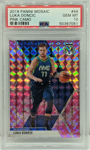 Luka Doncic 2020 Mosaic Pink Camo PSA 10