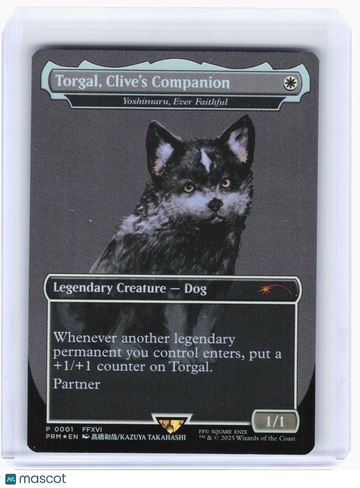 MagicFest Cards Torgal, Clive's Companion - Yoshimaru, Ever Faithful (Borderless) Foil Promo #1